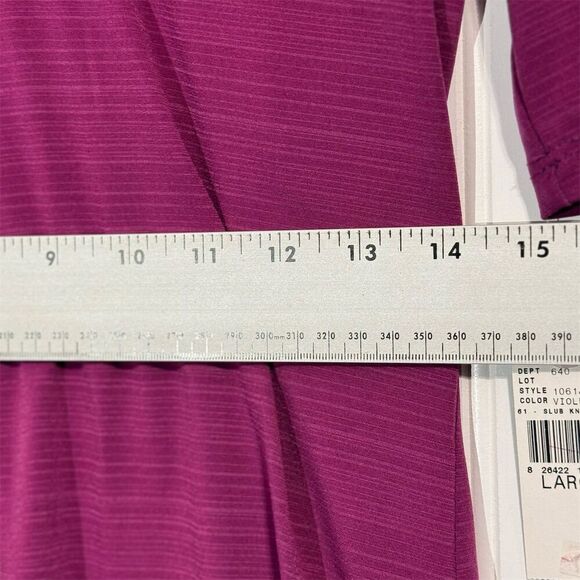 B-Wear Beyer California Ruffle Front Top L Purple NWT Y2K Indie Sleaze Mall USA - Picture 6 of 9